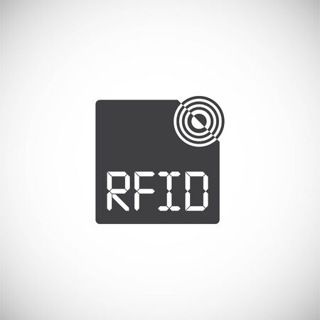 RFID related icon on background for graphic and web design. Creative illustration concept symbol for web or mobile appのイラスト素材