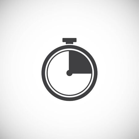 Stopwatch related icon on background for graphic and web design. Creative illustration concept symbol for web or mobile app.のイラスト素材