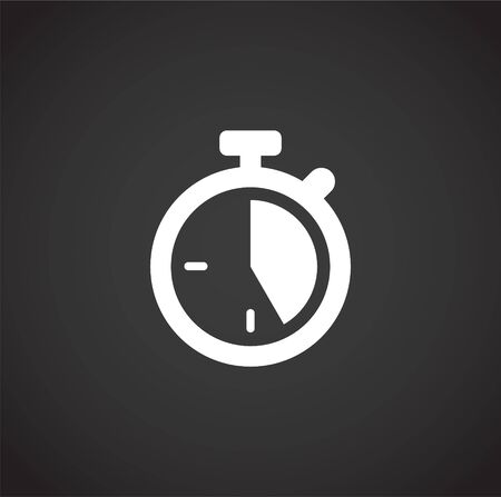Stopwatch related icon on background for graphic and web design. Creative illustration concept symbol for web or mobile app.のイラスト素材
