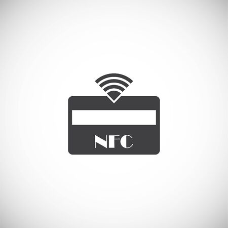 NFC related icon on background for graphic and web design. Creative illustration concept symbol for web or mobile appのイラスト素材