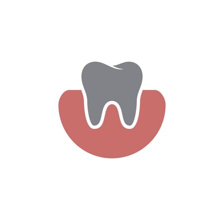 Tooth related icon on background for graphic and web design. Creative illustration concept symbol for web or mobile app.のイラスト素材