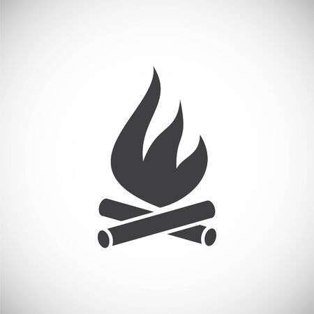 Fire related icon on background for graphic and web design. Creative illustration concept symbol for web or mobile appのイラスト素材