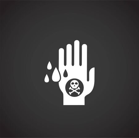Acid related icon on background for graphic and web design. Creative illustration concept symbol for web or mobile app.のイラスト素材