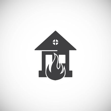 Fire related icon on background for graphic and web design. Creative illustration concept symbol for web or mobile app.のイラスト素材
