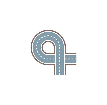Road related icon on background for graphic and web design. Creative illustration concept symbol for web or mobile app.のイラスト素材
