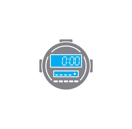 Stopwatch related icon on background for graphic and web design. Creative illustration concept symbol for web or mobile app.のイラスト素材