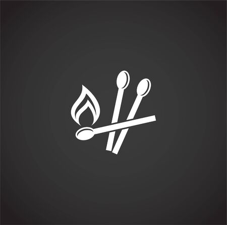 Fire related icon on background for graphic and web design. Creative illustration concept symbol for web or mobile appのイラスト素材