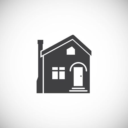 Estate related icon on background for graphic and web design. Creative illustration concept symbol for web or mobile app.のイラスト素材