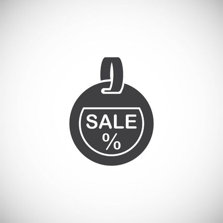 Tag related icon on background for graphic and web design. Creative illustration concept symbol for web or mobile app.のイラスト素材