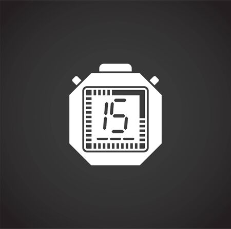 Stopwatch related icon on background for graphic and web design. Creative illustration concept symbol for web or mobile appのイラスト素材