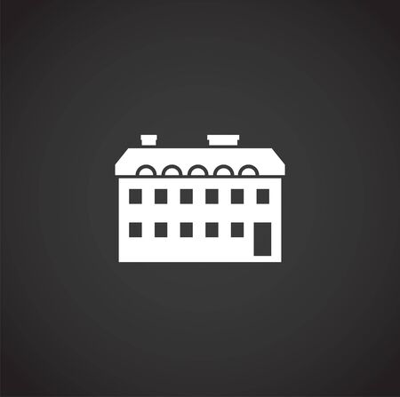 Estate related icon on background for graphic and web design. Creative illustration concept symbol for web or mobile app.のイラスト素材