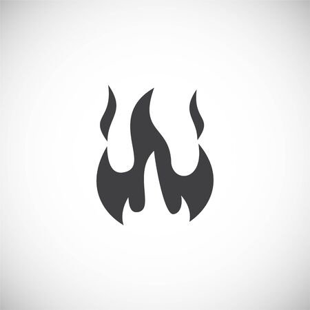 Fire related icon on background for graphic and web design. Creative illustration concept symbol for web or mobile app.のイラスト素材