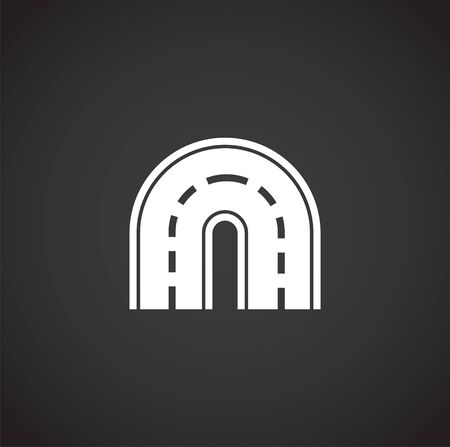 Road related icon on background for graphic and web design. Creative illustration concept symbol for web or mobile app.のイラスト素材