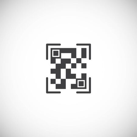 Barcode related icon on background for graphic and web design. Creative illustration concept symbol for web or mobile appのイラスト素材