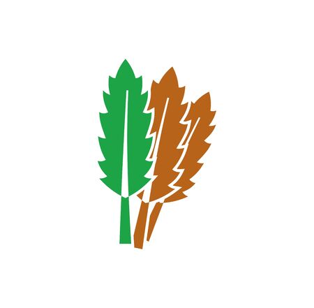 Leaf related icon on background for graphic and web design. Creative illustration concept symbol for web or mobile appのイラスト素材