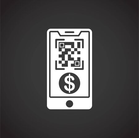 Barcode related icon on background for graphic and web design. Creative illustration concept symbol for web or mobile appのイラスト素材
