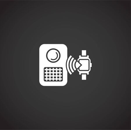 NFC related icon on background for graphic and web design. Creative illustration concept symbol for web or mobile appのイラスト素材
