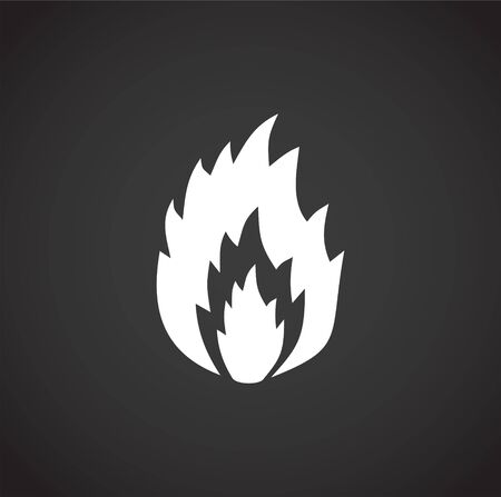 Fire related icon on background for graphic and web design. Creative illustration concept symbol for web or mobile appのイラスト素材