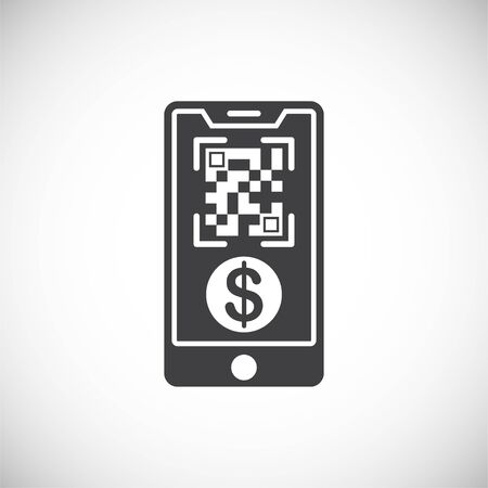 Barcode related icon on background for graphic and web design. Creative illustration concept symbol for web or mobile appのイラスト素材