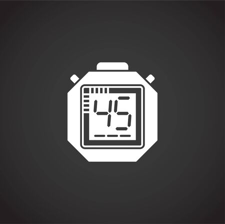 Stopwatch related icon on background for graphic and web design. Creative illustration concept symbol for web or mobile appのイラスト素材