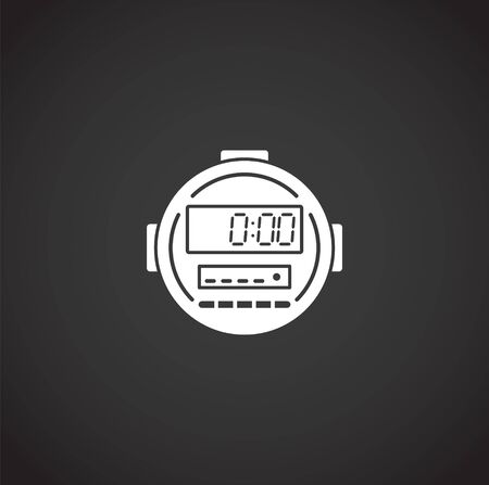 Stopwatch related icon on background for graphic and web design. Creative illustration concept symbol for web or mobile appのイラスト素材