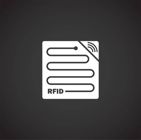 RFID related icon on background for graphic and web design. Creative illustration concept symbol for web or mobile appのイラスト素材