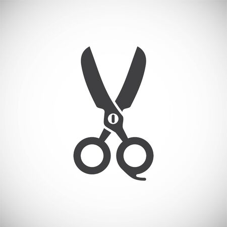 Barber related icon on background for graphic and web design. Creative illustration concept symbol for web or mobile appのイラスト素材