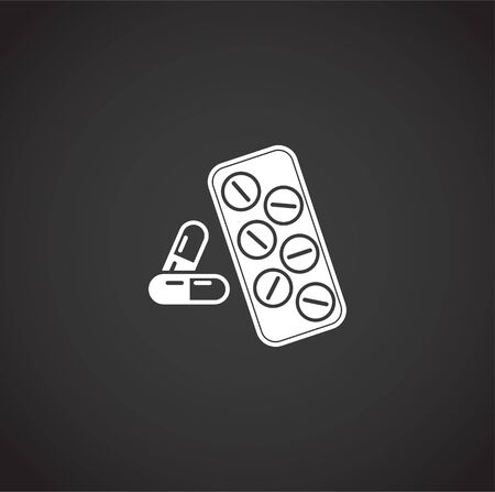 Medical related icons on background for graphic and web design. Creative illustration concept symbol for web or mobile app.のイラスト素材