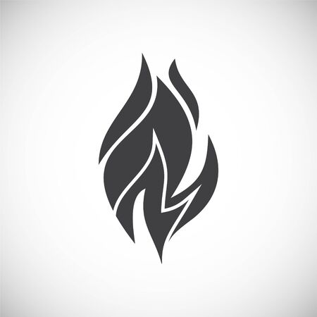 Fire related icon on background for graphic and web design. Creative illustration concept symbol for web or mobile appのイラスト素材