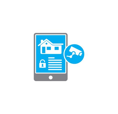 Smart security related icon on background for graphic and web design. Creative illustration concept symbol for web or mobile appのイラスト素材
