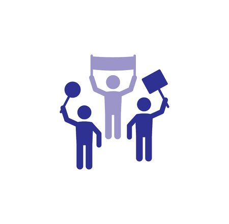 Activism related icon on background for graphic and web design. Creative illustration concept symbol for web or mobile app.のイラスト素材