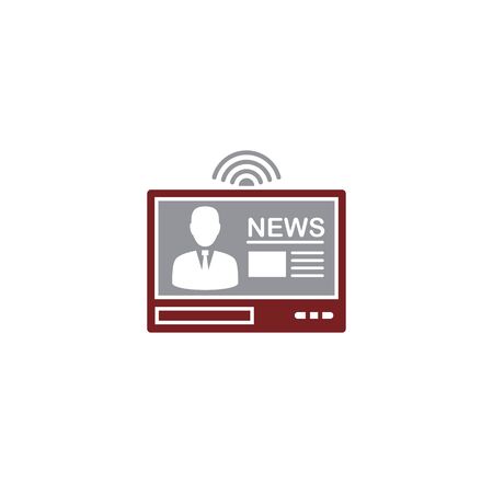 Mass media related icon on background for graphic and web design. Creative illustration concept symbol for web or mobile app.のイラスト素材