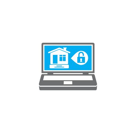 Smart home related icon on background for graphic and web design. Creative illustration concept symbol for web or mobile app.のイラスト素材