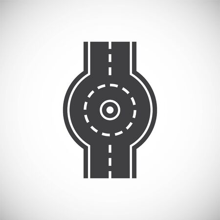 Road related icon on background for graphic and web design. Creative illustration concept symbol for web or mobile app.のイラスト素材