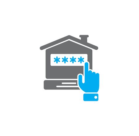 Smart home related icon on background for graphic and web design. Creative illustration concept symbol for web or mobile appのイラスト素材