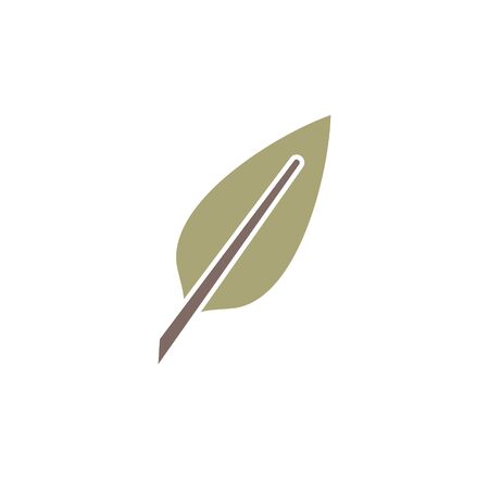 Feather icon on background for graphic and web design. Creative illustration concept symbol for web or mobile appのイラスト素材