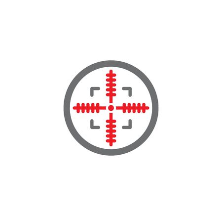 Aim related icon on background for graphic and web design. Creative illustration concept symbol for web or mobile app.のイラスト素材