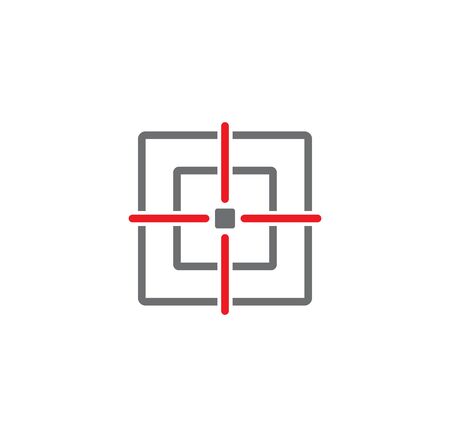 Aim related icon on background for graphic and web design. Creative illustration concept symbol for web or mobile app.のイラスト素材