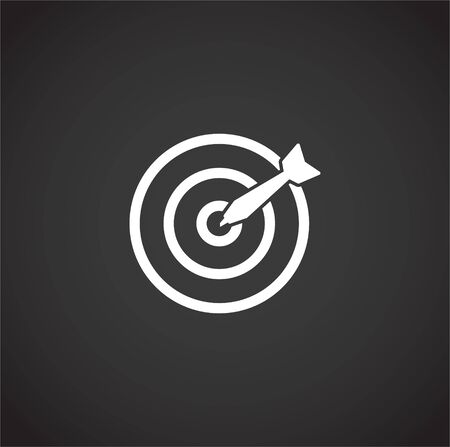Aim related icon on background for graphic and web design. Creative illustration concept symbol for web or mobile appのイラスト素材