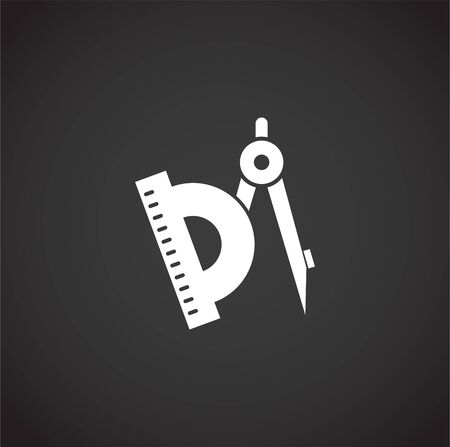 Geometry related icon on background for graphic and web design. Creative illustration concept symbol for web or mobile app.のイラスト素材