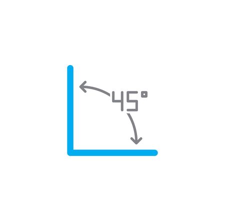Geometry related icon on background for graphic and web design. Creative illustration concept symbol for web or mobile app.のイラスト素材