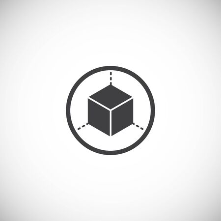 Geometry related icon on background for graphic and web design. Creative illustration concept symbol for web or mobile app.のイラスト素材