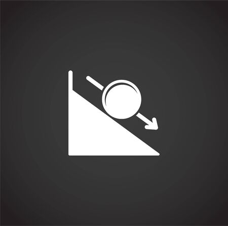 Physics related icon on background for graphic and web design. Creative illustration concept symbol for web or mobile app.のイラスト素材