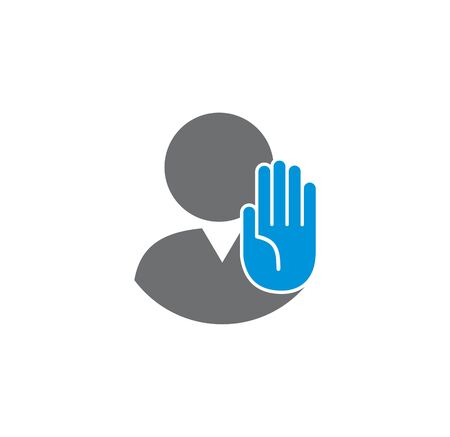 Social distancing related icon on background for graphic and web design. Creative illustration concept symbol for web or mobile app.のイラスト素材