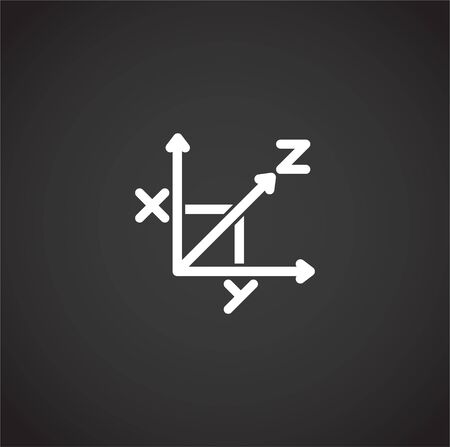 Geometry related icon on background for graphic and web design. Creative illustration concept symbol for web or mobile app.のイラスト素材