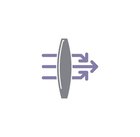 Physics related icon on background for graphic and web design. Creative illustration concept symbol for web or mobile app.のイラスト素材