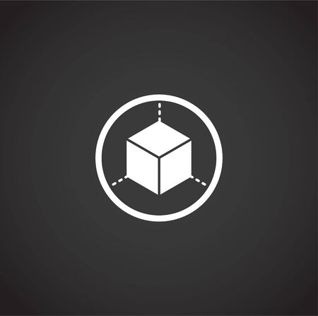 Geometry related icon on background for graphic and web design. Creative illustration concept symbol for web or mobile app.のイラスト素材
