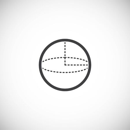 Geometry related icon on background for graphic and web design. Creative illustration concept symbol for web or mobile app.のイラスト素材