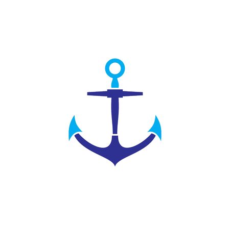 Anchor icon on background for graphic and web design. Creative illustration concept symbol for web or mobile app.のイラスト素材