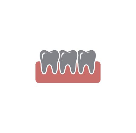 Tooth related icon on background for graphic and web design. Creative illustration concept symbol for web or mobile app.のイラスト素材